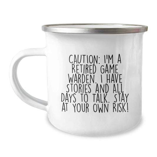 Game Warden Wisdom Funny Retirement Gifts from Family to Men, Unique Camping Mug for Graduation Celebrations - Image 1