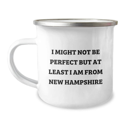 Funny Gifts from New Hampshire, New Hampshire Camping Mug for Friends, Birthday Unique Gift for Men from New Hampshire - Image 1