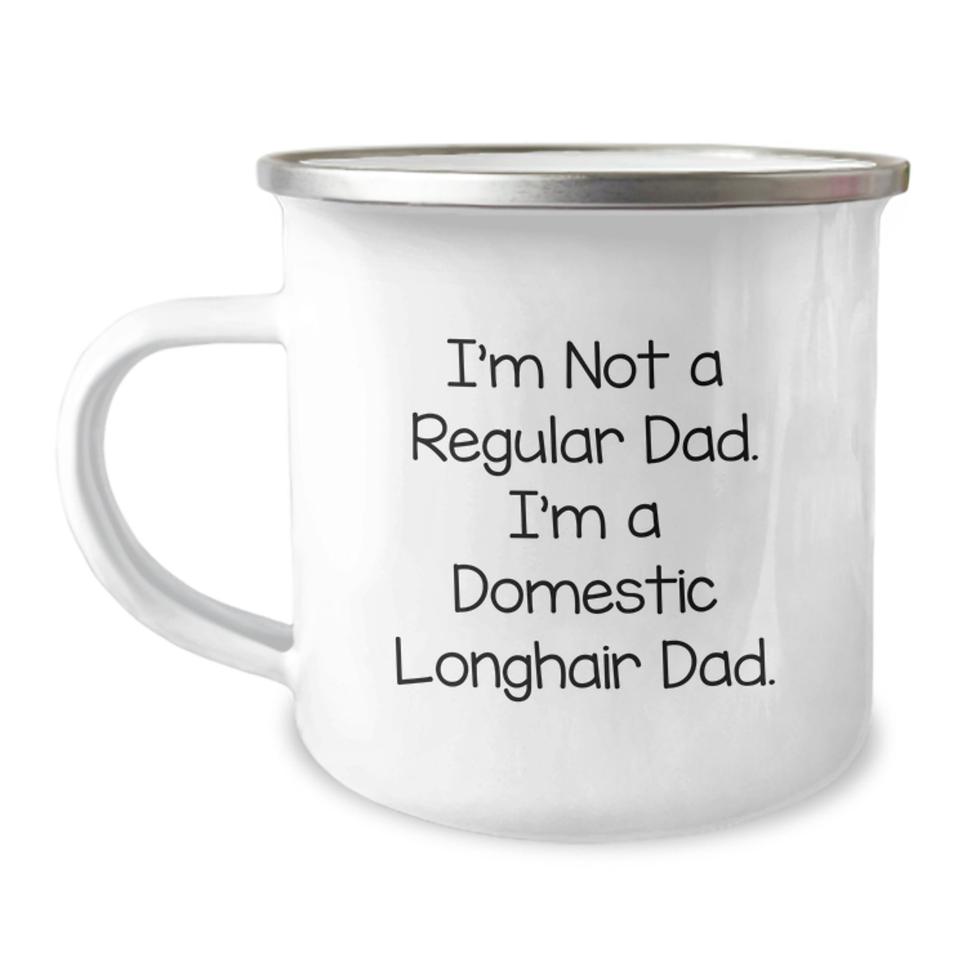 Funny Domestic Longhair Cat Gifts for Men, Women, Friends, and Family - Christmas Unique Gifts from Dad to Domestic Longhair Cat Lover - Camping Mug - Image 1