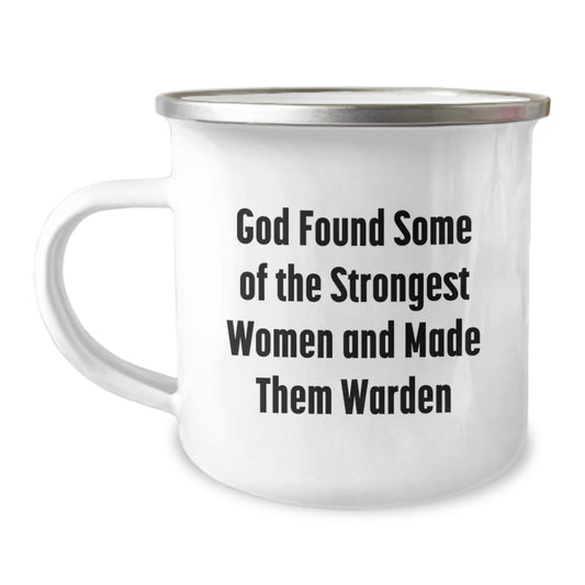 Warden Inspired Funny Camping Mug Gifts from Men to Women Warden Christmas Unique Gifts - Image 1