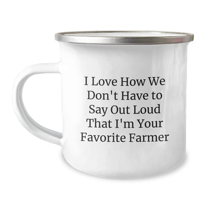 Funny Farmer Gifts for Friends, Camping Mug for Graduation Unique Gifts from Family - Image 1