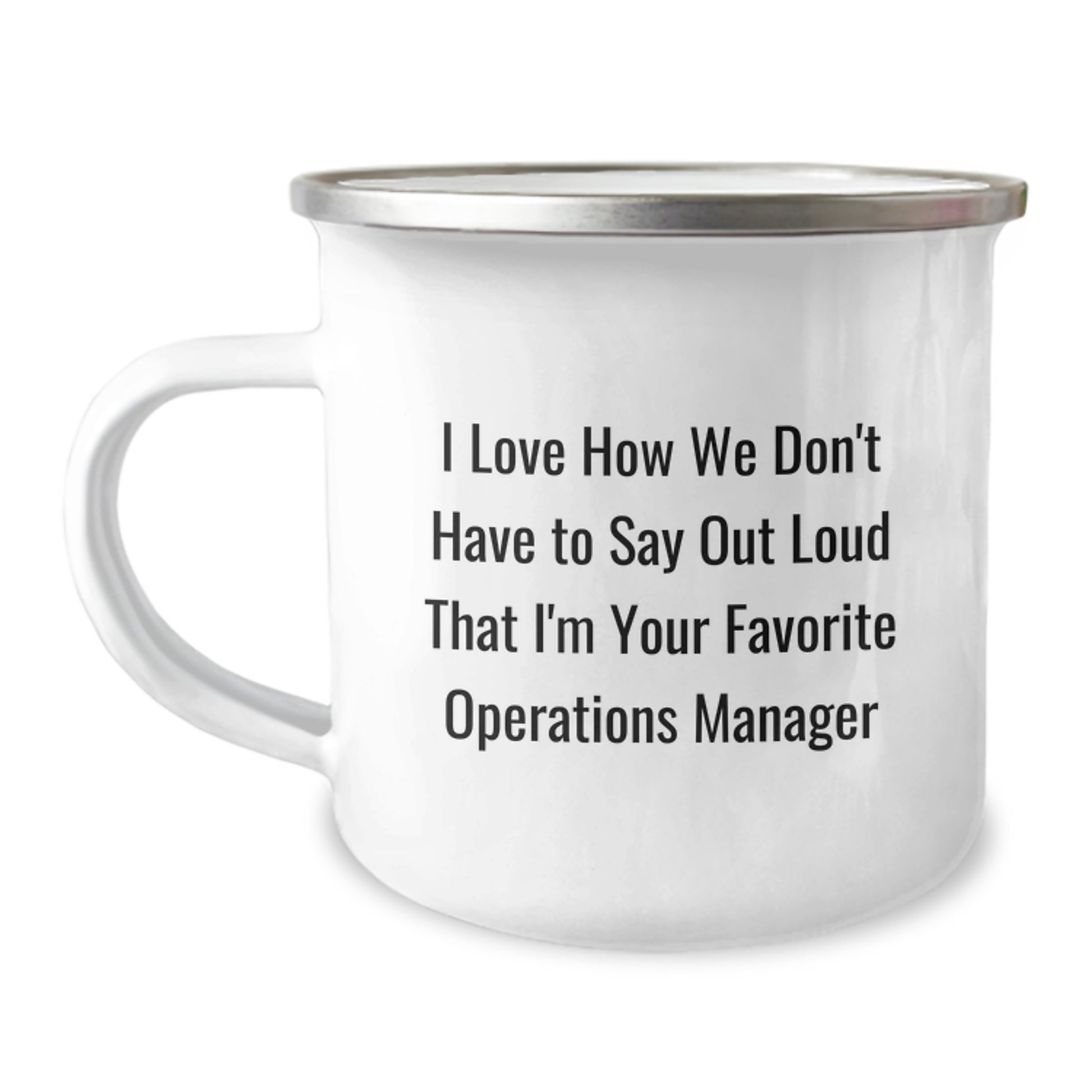 Funny Operations Manager Gifts from Friends for Men - I Love 'em Operations Manager Camping Mug - Unique Christmas Unique Office Gifts for Operations Manager - Image 1
