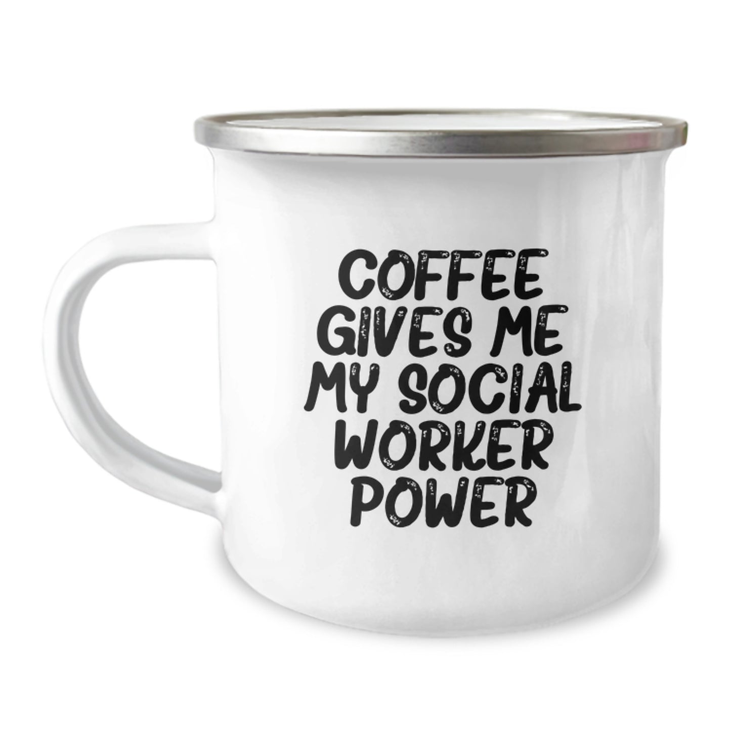 Funny Social Worker Gifts from Friends and Family - Coffee Gives Me My Social Worker Power Christmas Unique Mugs for Social Workers and Camping Lover - Image 1