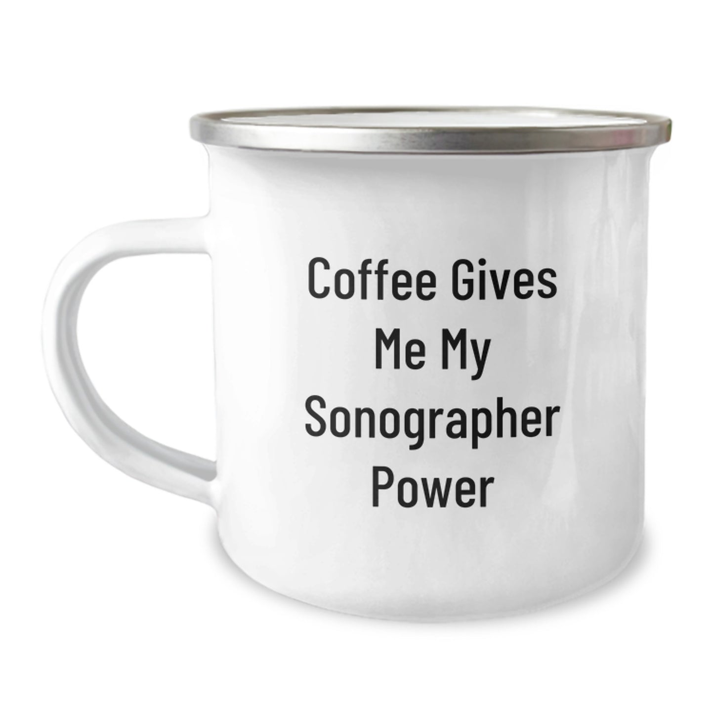 Funny Sonographer Gifts for Women - 'Coffee Gives Me My Sonographer Power' Christmas Unique Gifts for Family - Image 1