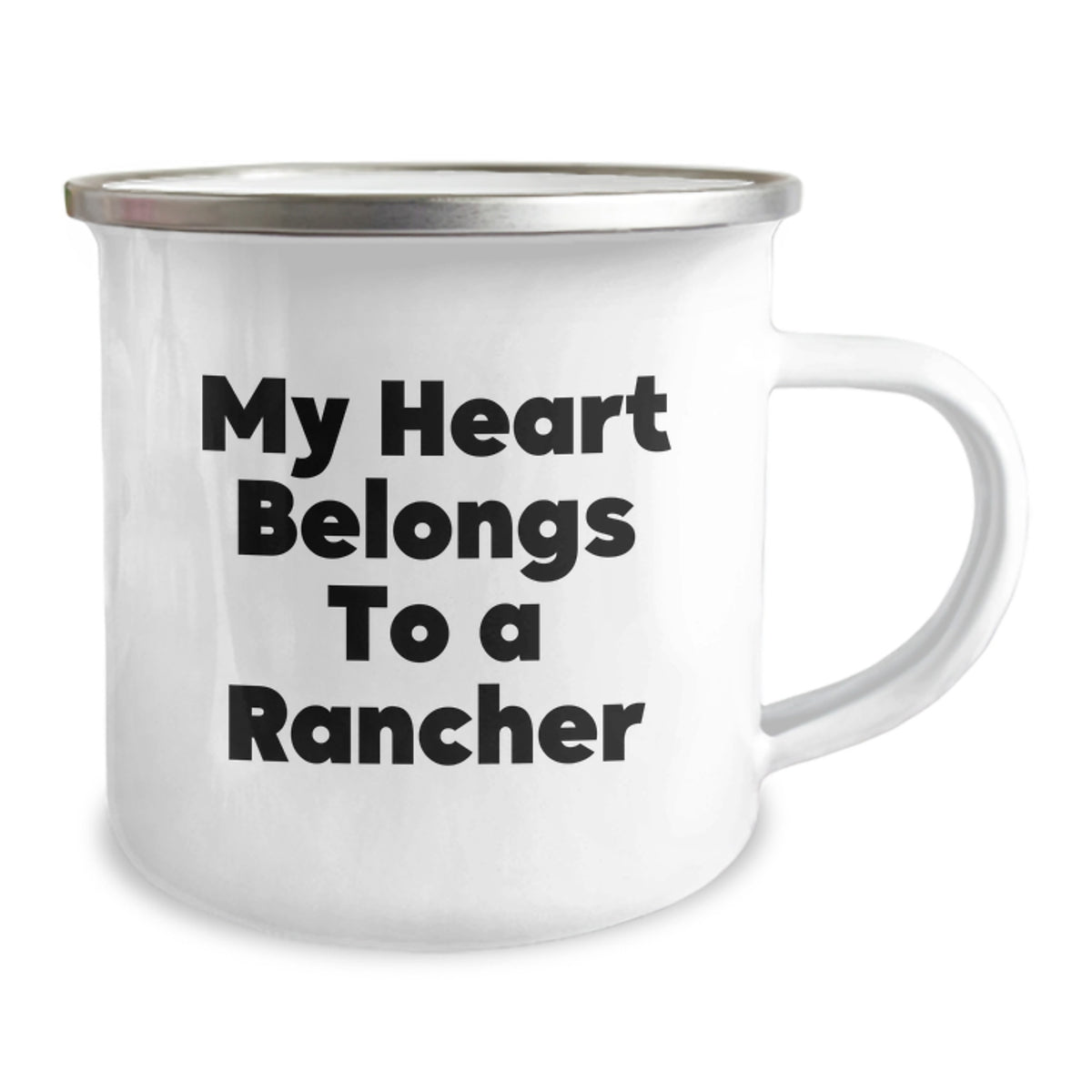 Funny Rancher Gifts for Men Rancher Lover My Heart Belongs To A Rancher Birthday Unique Presents - Image 2