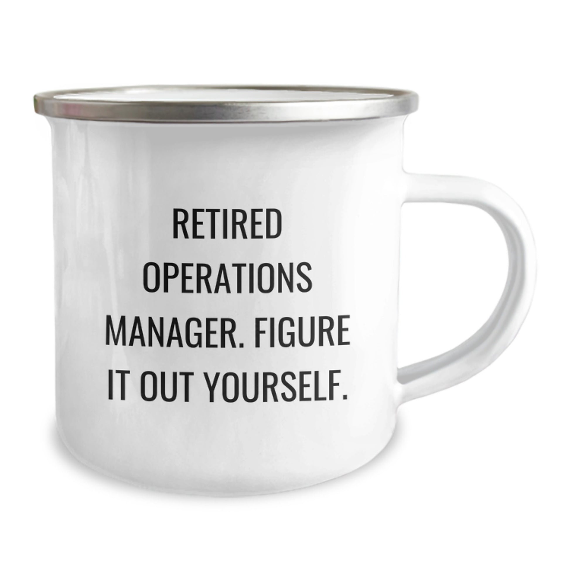 Gifts from Men - Funny Operations Manager Camping Mug, Valentine's Unique Gifts for Operations Manager, Funny Quote 'Figure It Out Yourself' - Image 2
