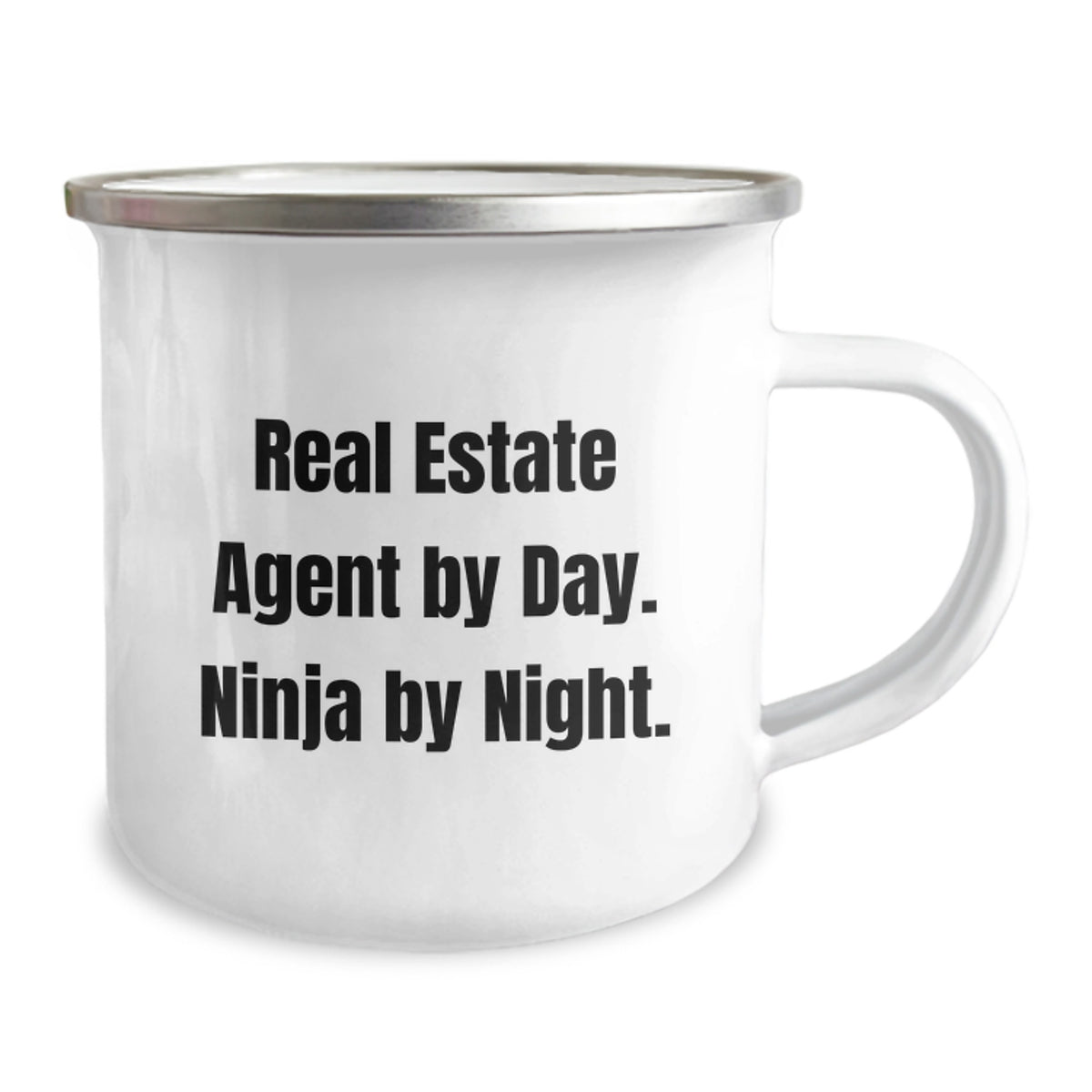 Funny Real Estate Agent Gifts for Men, Real Estate Agent By Day. Ninja By Night. Camping Mug, Birthday Unique Gifts from Friends - Image 2