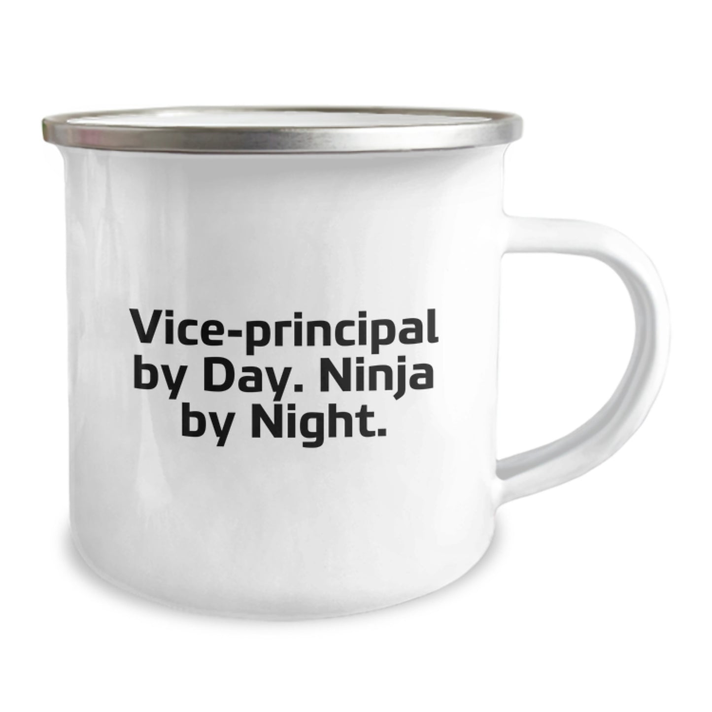 Gifts for Vice-principal Men, Vice-principal By Day Ninja By Night Funny Camping Mug, Christmas Unique Gifts for Vice-principal from Friends - Image 2