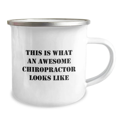 Funny Gifts from Friends and Family for Awesome Chiropractor, Birthday Unique Gifts for Chiropractor, Funny Chiropractor Camping Mug with Inspirational Quote - Image 2