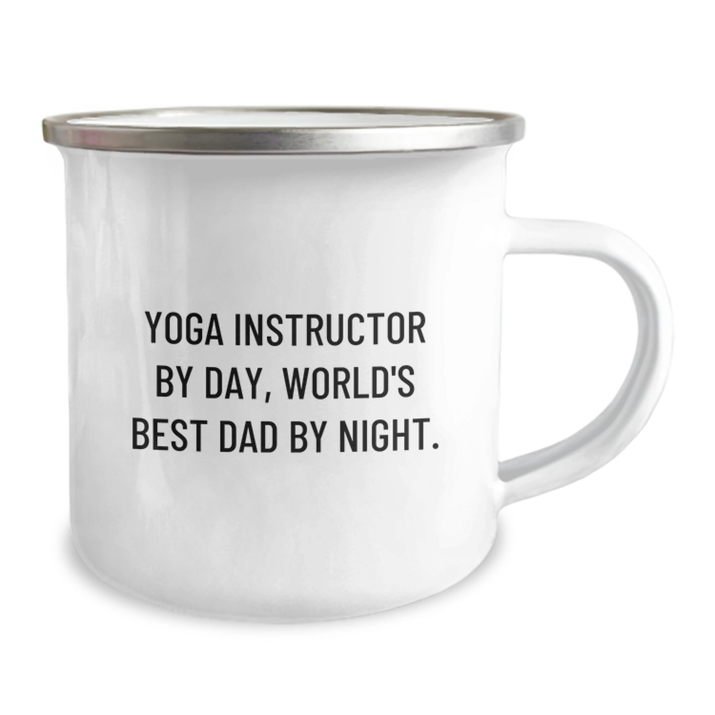 Yoga Instructor Gifts for Men, Camping Mug for World's Best Dad, Funny Quote - Gifts from Family, Unique Graduation Gifts for Him - Image 2