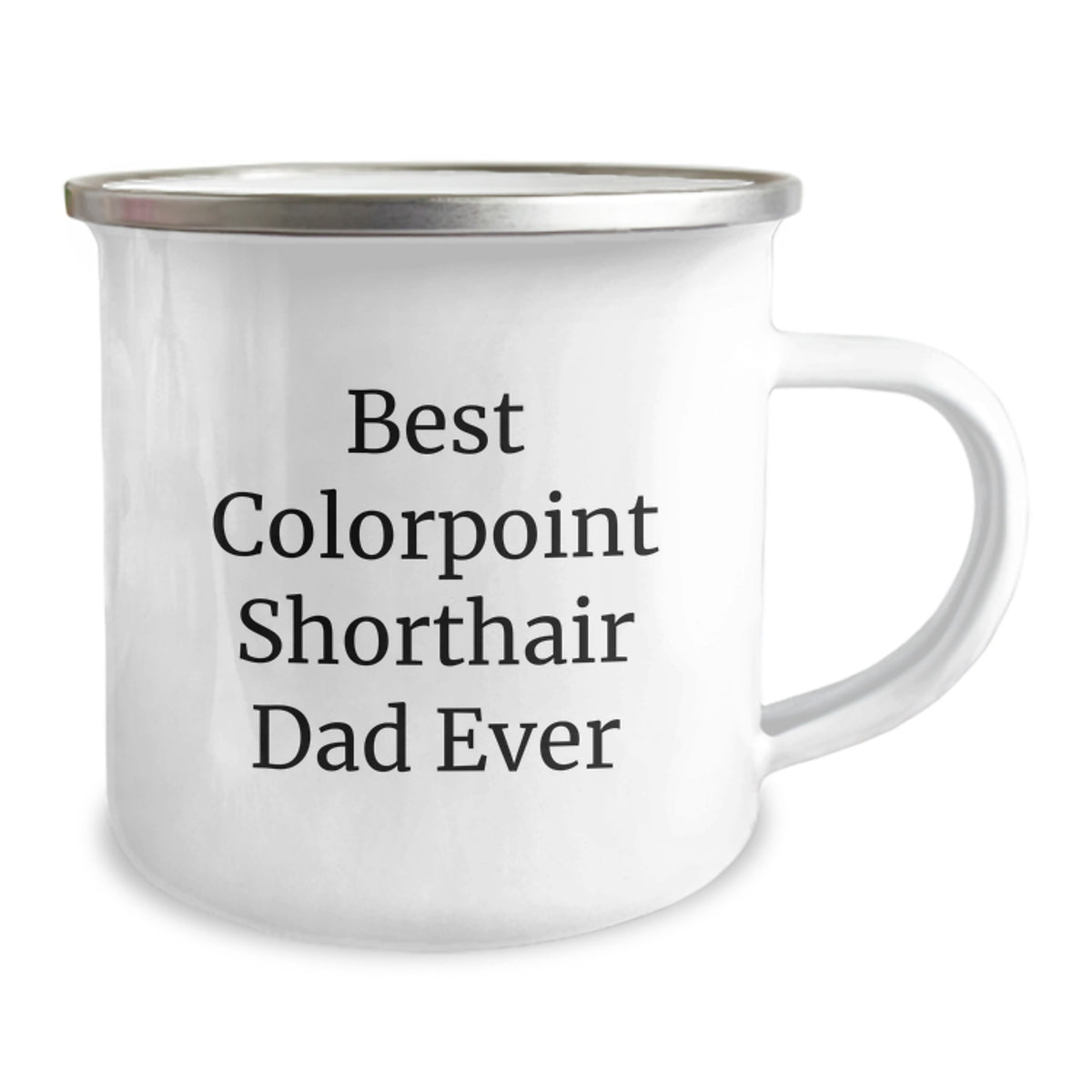 Funny Colorpoint Shorthair Cat Gifts for Dad - Best Dad Ever Camping Mug for Birthday Unique Gifts from Family - Image 2