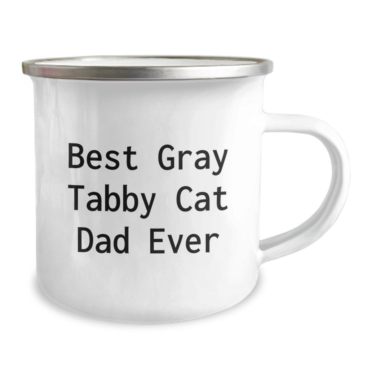 Funny Gifts for Gray Tabby Cat Lovers - Best Dad Ever Camping Mug - Birthday Unique Gifts from Men to Family - Image 2