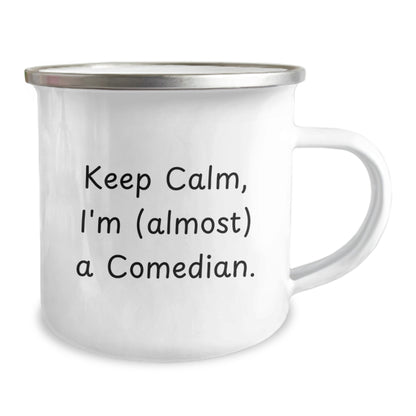 Comedian Gift for Him - Keep Calm, I'm (Almost) A Comedian Keepsake - Image 2