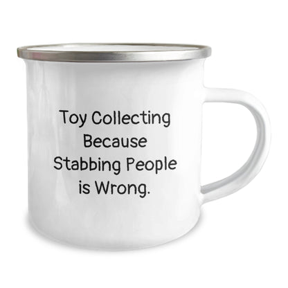 Toy Collecting Gift for Him A Humorous Keepsake Camping Mug - Image 2