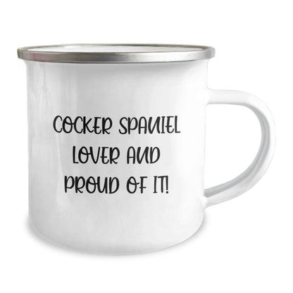 Cocker Spaniel Dog Lover's Funny Gift - Camping Mug for Men, Women, Friends, and Family on Birthday - Gifts from Lover, for Cocker Spaniel Enthusiasts - Image 2