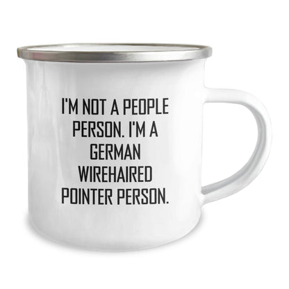 German Wirehaired Pointer Dog Gifts, Funny Quote, Camping Mug for Birthday - Gifts from Friends, Family, or Coworkers - Image 2