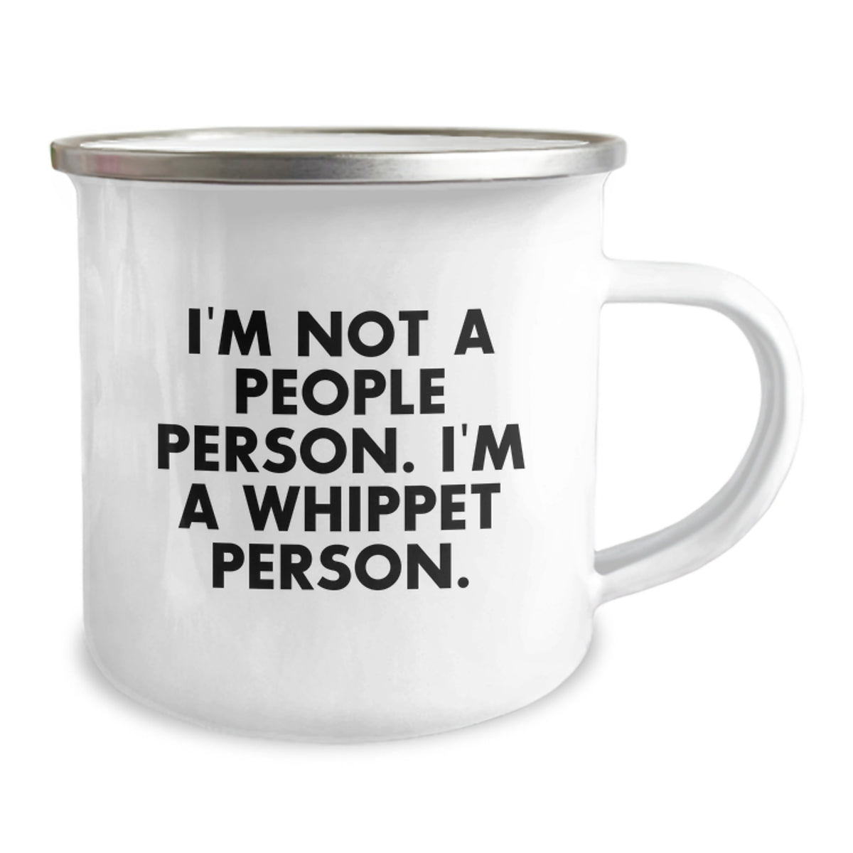 Whippet Dog Lover Gifts from Friends and Family - Funny Camping Mug for Birthday - I'm Not A People Person. I'm A Whippet Person. - Image 2