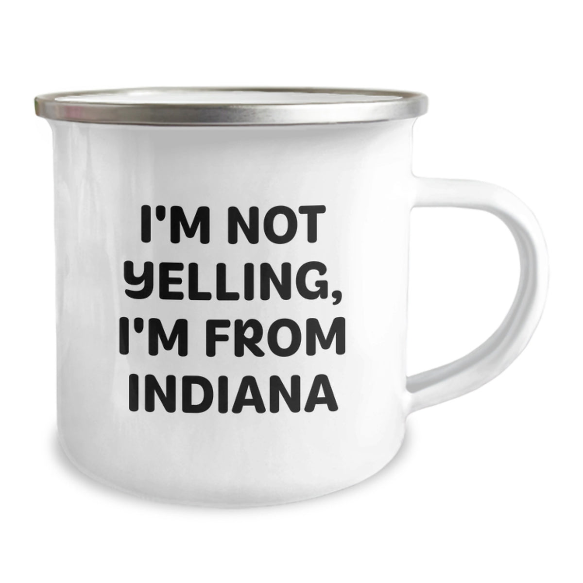 Funny Indiana Gifts for Men - I'm Not Yelling, I'm From Indiana Camping Mug, Birthday Unique Gifts from Friends to Family - Image 2
