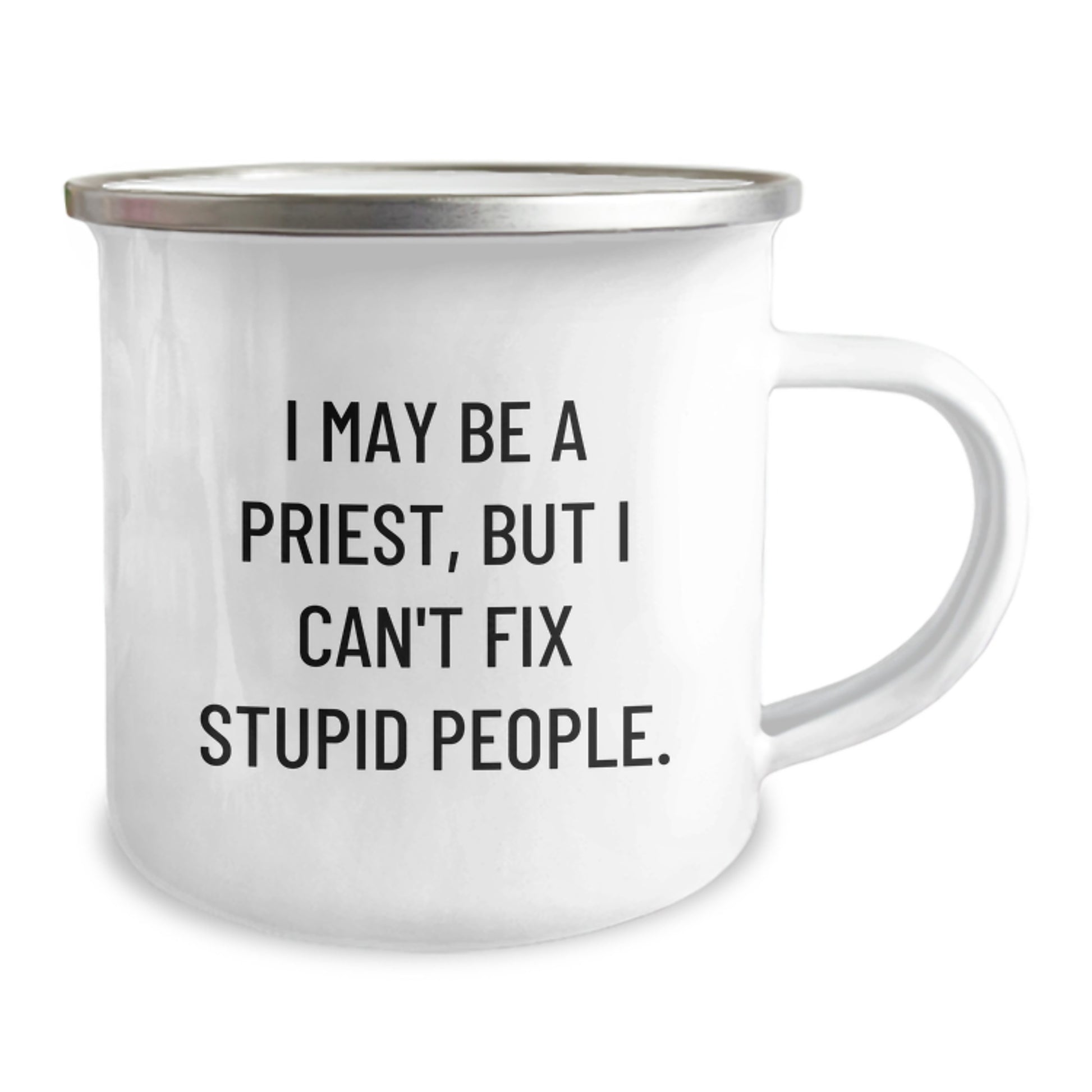Priest Gifts for Men, Funny Camping Mug, 'I May Be A Priest, But...', Unique Graduation Gifts from Family - Image 2