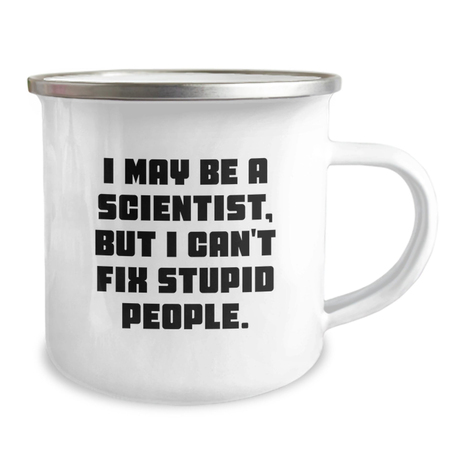 Funny Scientist Gifts for Men, Women, or Friends - 'I May Be A Scientist, But...' Quote on Camping Mug, Perfect for Graduation - Image 2