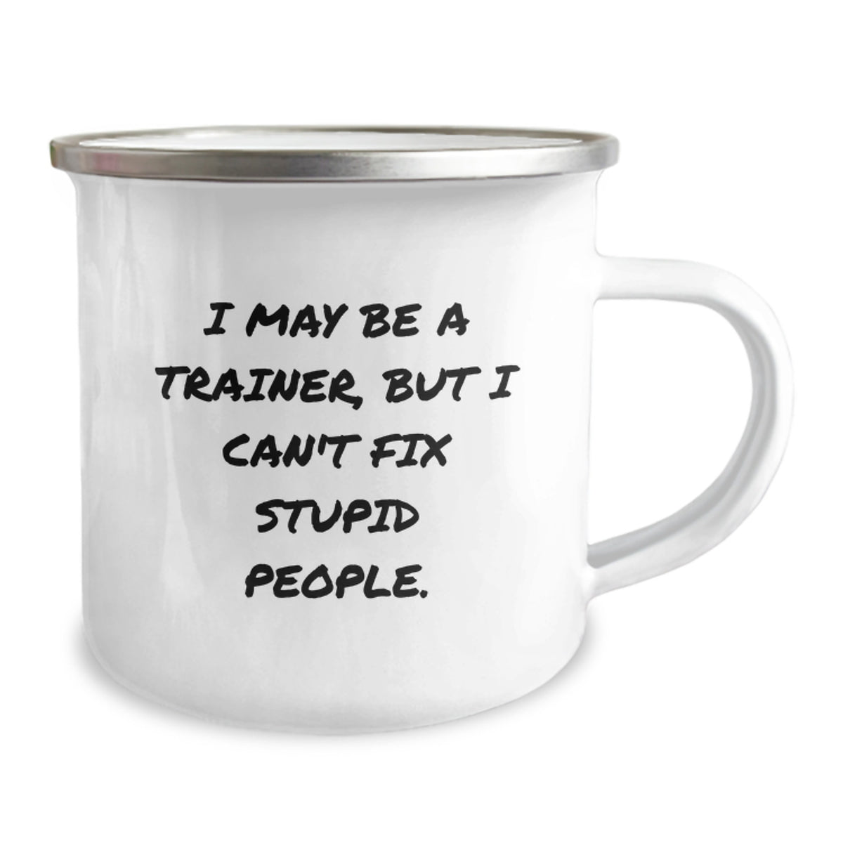 Funny Trainer Gifts from Friends for Graduation Trainer with Camping Mug, 'I May Be A Trainer, But...' - Image 2
