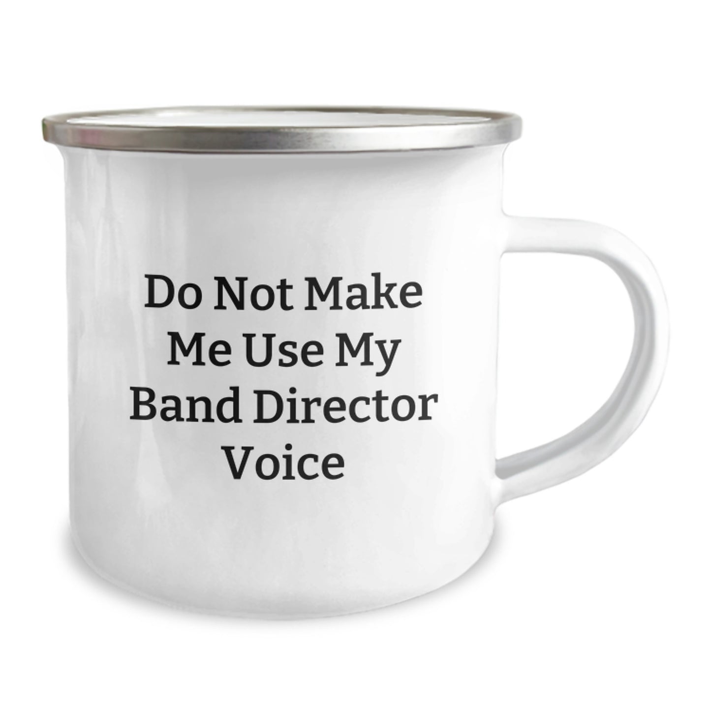 Funny Band Director Gifts, 'Do Not Make Me Use My Band Director Voice' Camping Mug for Graduation, Gifts from Family to Band Director - Image 2