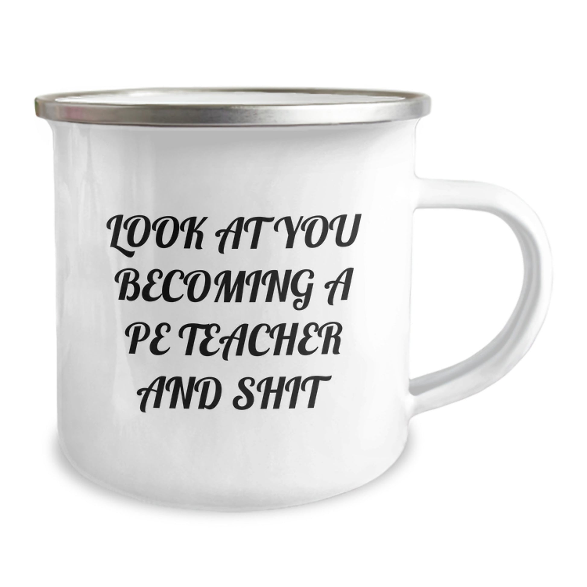 Funny PE Teacher Camping Mug Gifts from Friends to Men PE Teacher - Christmas Unique Humor for PE Teacher Enthusiasts - Image 2