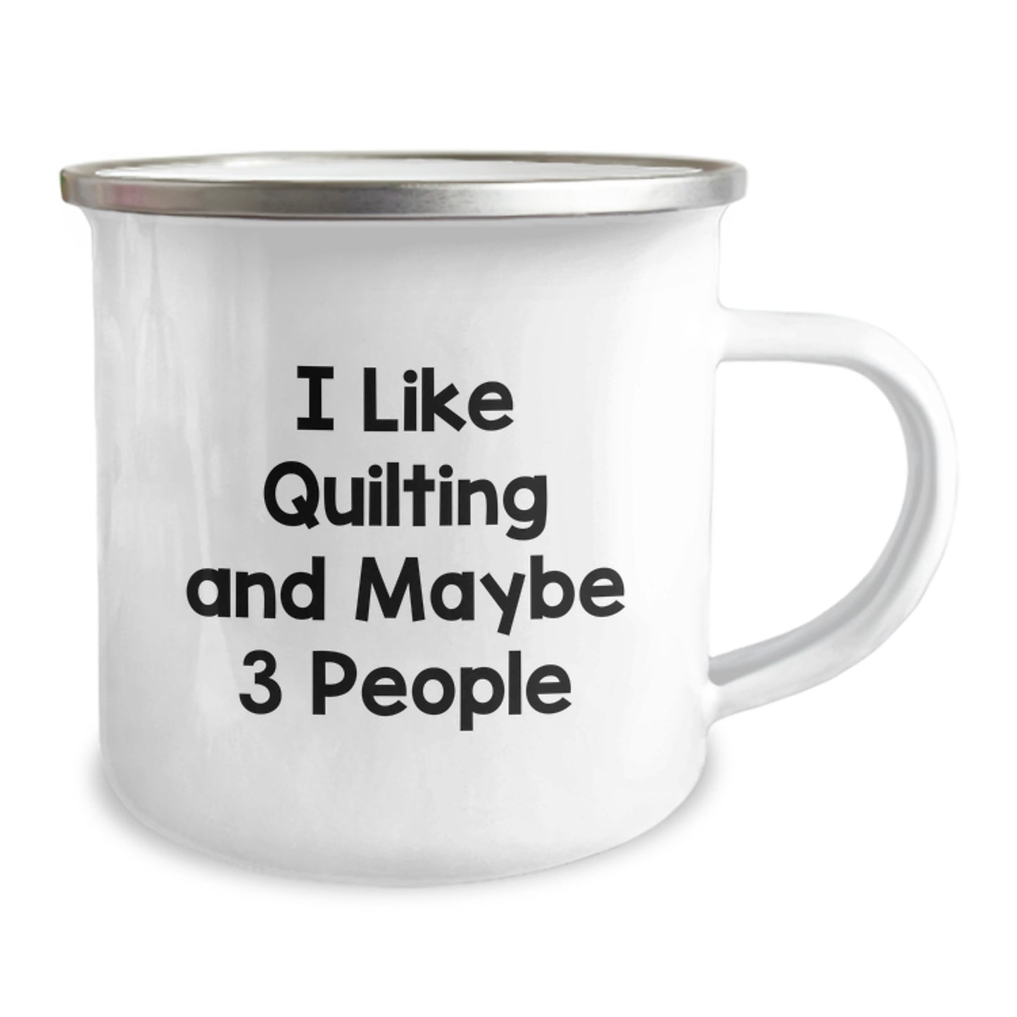 Funny Quilting Gifts for Quilting Friends from Family - Quilting Inspired Camping Mug - Image 2