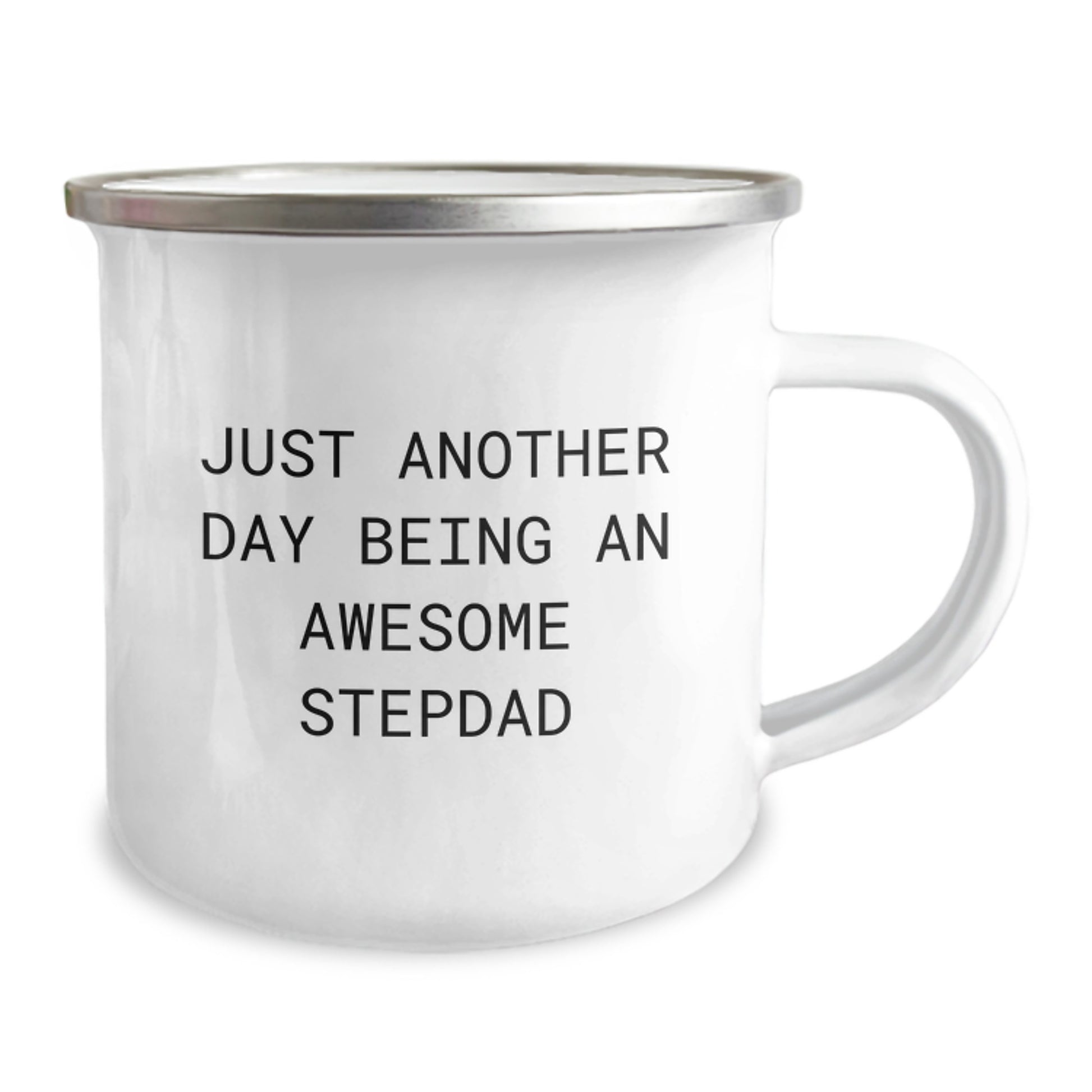 Funny Stepdad Gifts, Just Another Day Being An Awesome Stepdad Camping Mug, Birthday Presents for Stepdad, Gifts from Friends, Gifts for Stepdad, Perfect Camping Mug - Image 2