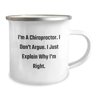 Funny Chiropractor Gifts for Coworkers - I'm A Chiropractor. I Don't Argue. I Just Explain Why I'm Right. - Christmas Unique Gifts from Friends to Chiropractors - Image 2