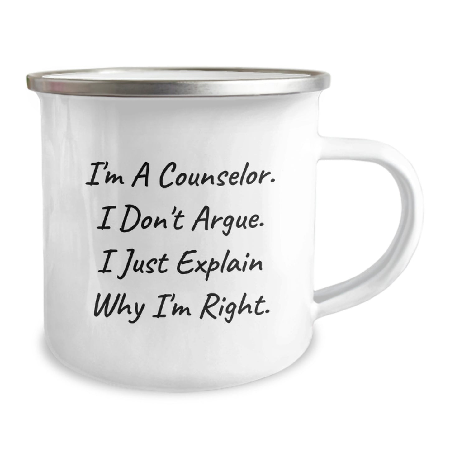 Funny Counselor Gifts from Friends - I'm A Counselor. I Don't Argue. I Just Explain Why I'm Right. - Birthday Unique Gifts for Counselor Men or Women - Image 2