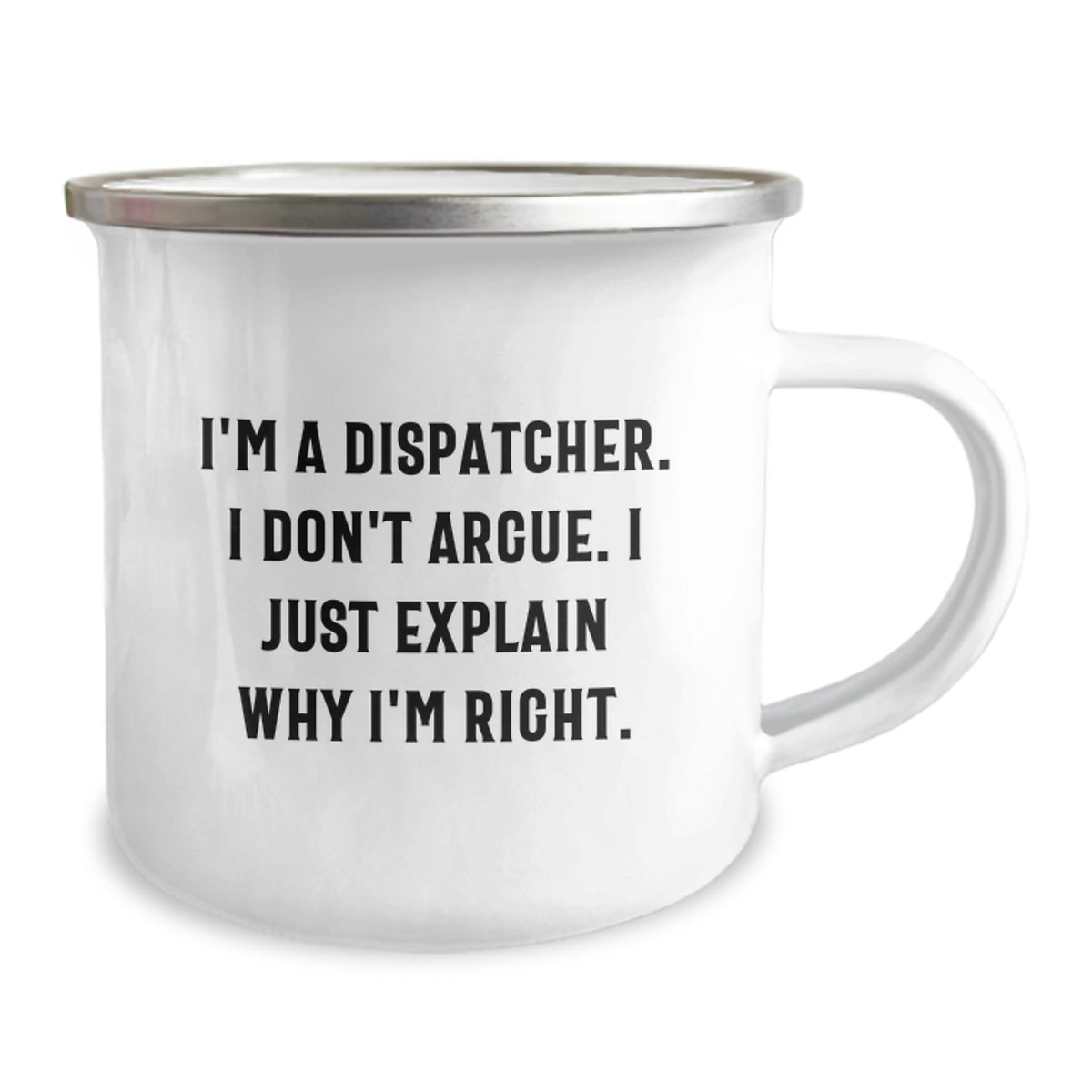 Cute Dispatcher Christmas Unique Gifts for Men, Fun Camping Mug with Inspirational Quote, Funny Gifts from Friends for Coworkers - Image 2