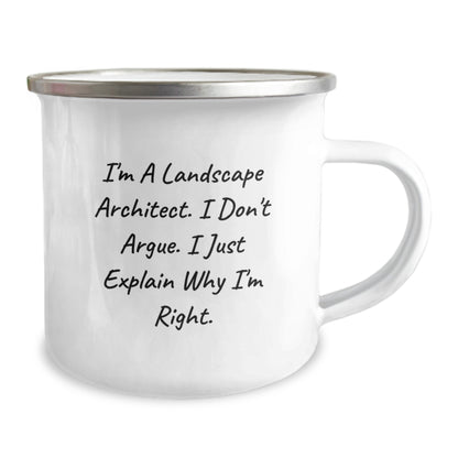 Funny Landscape Architect Gifts from Friends - I'm A Landscape Architect. I Don't Argue. I Just Explain Why I'm Right. - Birthday Unique Gifts for Men Landscape Architects - Image 2