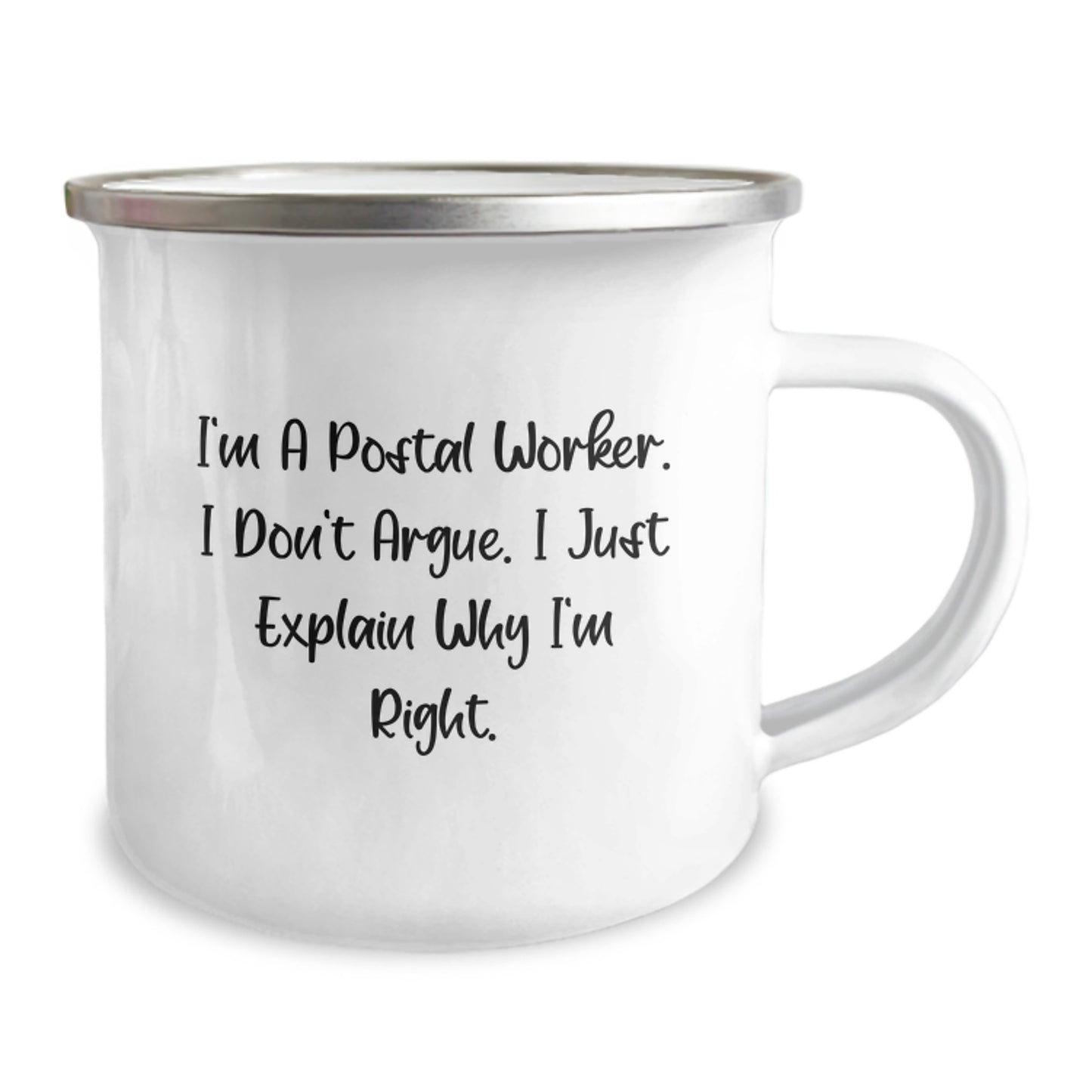 Funny Postal Worker Gifts for Men - 'I'm A Postal Worker. I Don't Argue. I Just Explain Why I'm Right.' Christmas Unique Gifts from Friends - Image 2
