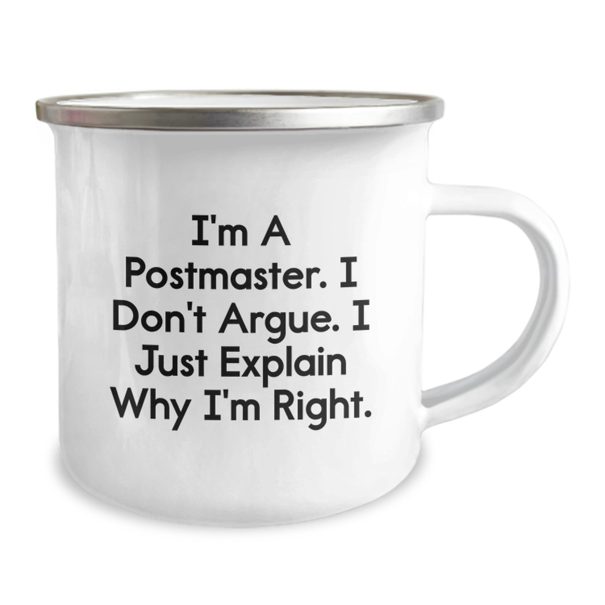 Funny Postmaster Gifts from Friends, Christmas Unique Mugs for Postmaster, Camping Enthusiast Mug - Image 2