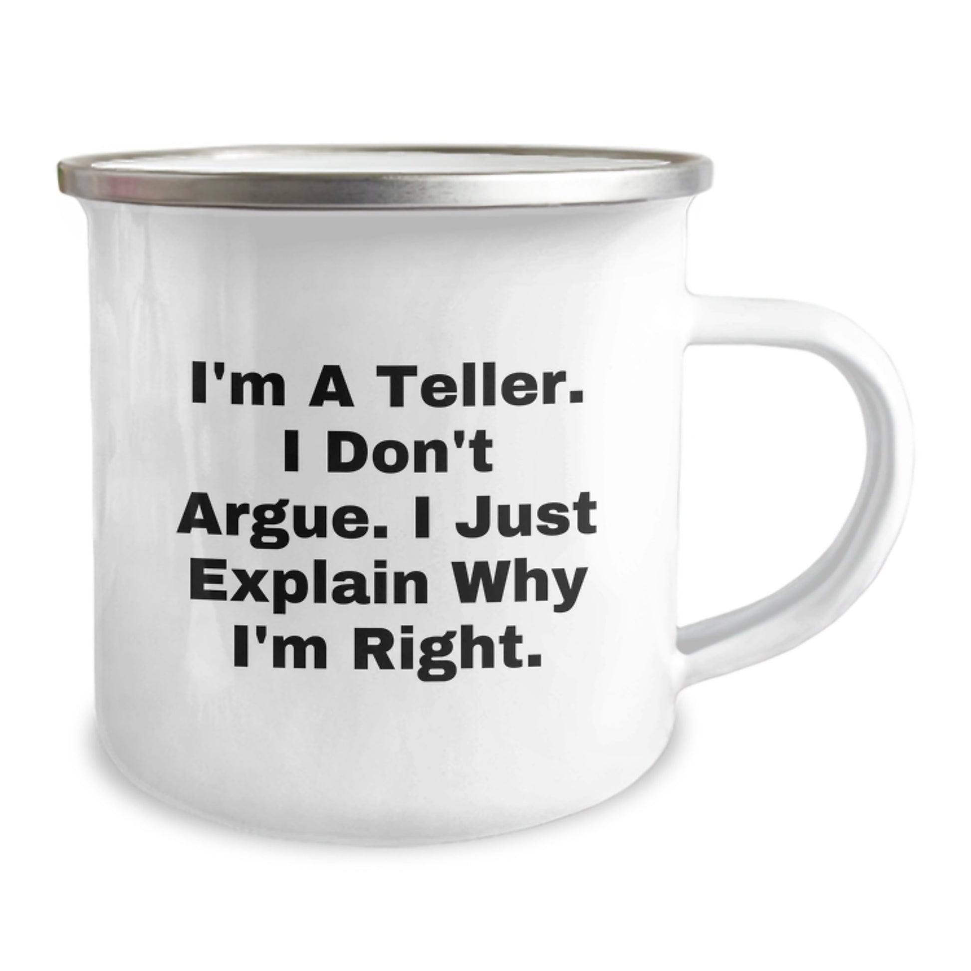 Funny Teller Camping Mug Gifts for Friends, Christmas Unique Presents from Family to Teller Enthusiasts, 12 oz Stainless Steel Mug with Inspirational Quote - Image 2