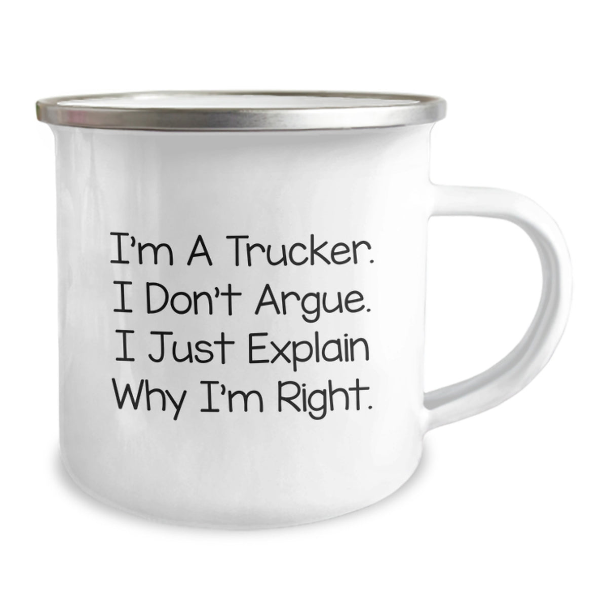 Funny Trucker Gifts for Christmas Unique - 'I'm A Trucker' Camping Mug for Him from Friends and Family - Image 2
