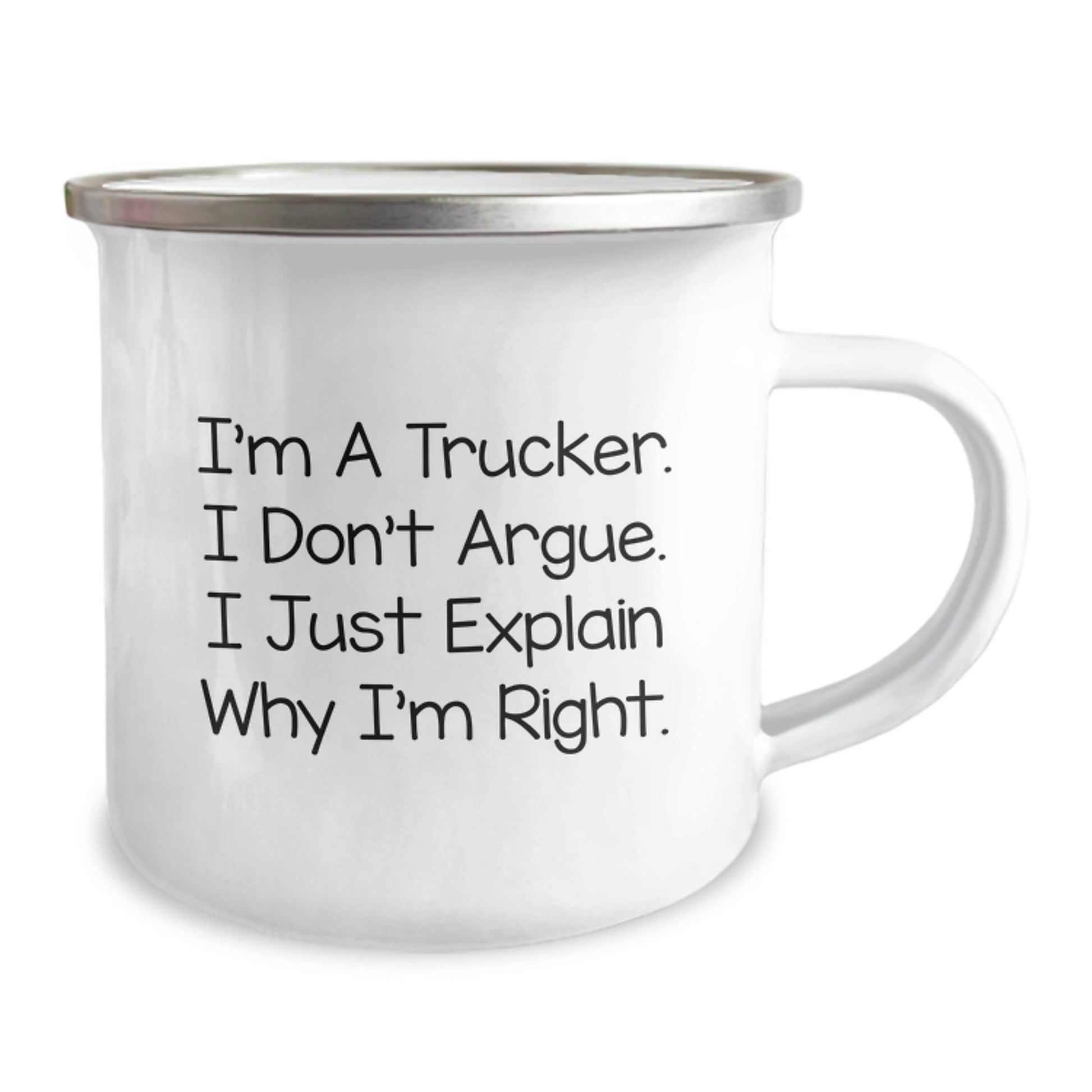 Funny Trucker Gifts for Christmas Unique - 'I'm A Trucker' Camping Mug for Him from Friends and Family - Image 2