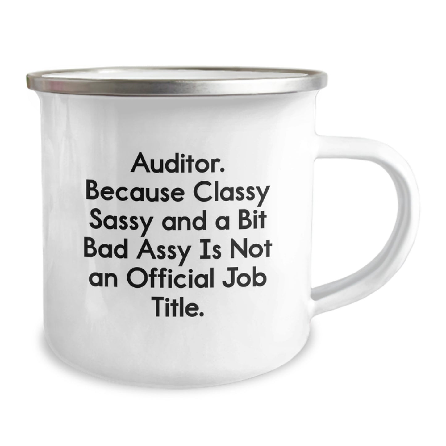 Auditor Humor Gifts from Friends for Christmas - Funny Camping Mug 12 oz - Image 2