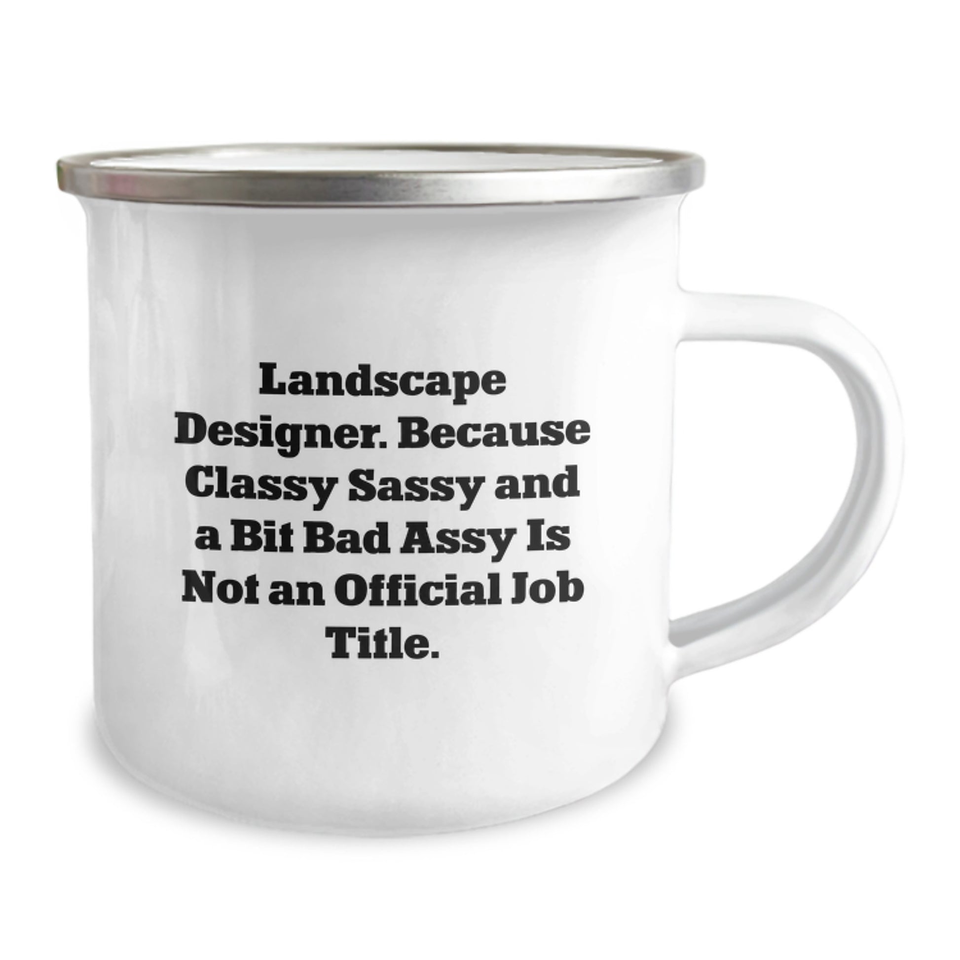 Funny Landscape Designer Gifts from Friends, Camping Mug for Men Women Coworkers, 'Classy Sassy And A Bit Fearlessy' Humor - Image 2