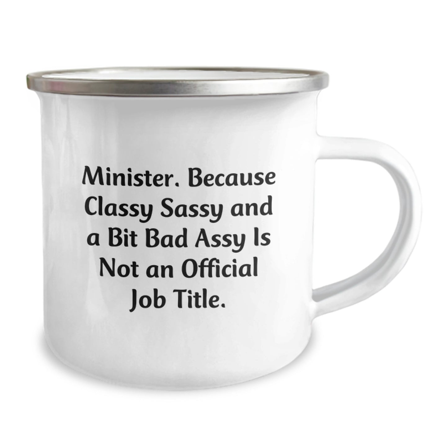 Funny Minister Gifts from Men, Camping Mug with Inspirational Quote for Minister, Christmas Unique Presents for Minister Friends and Family - Image 2
