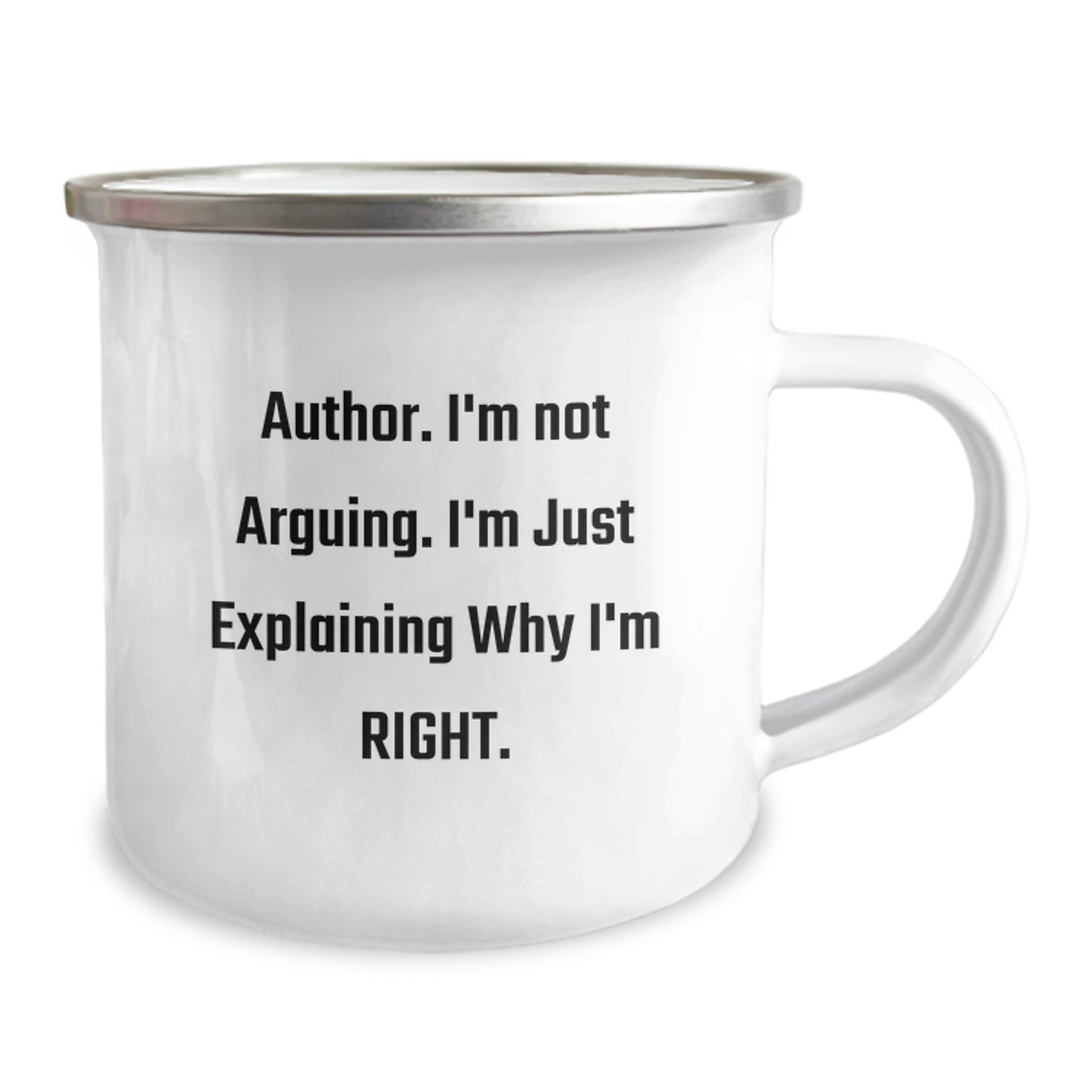 Author Gifts Funny Camping Mug - Explaining Why I'm Right, Unique Christmas Unique Gifts for Authors from Friends and Family - Image 2