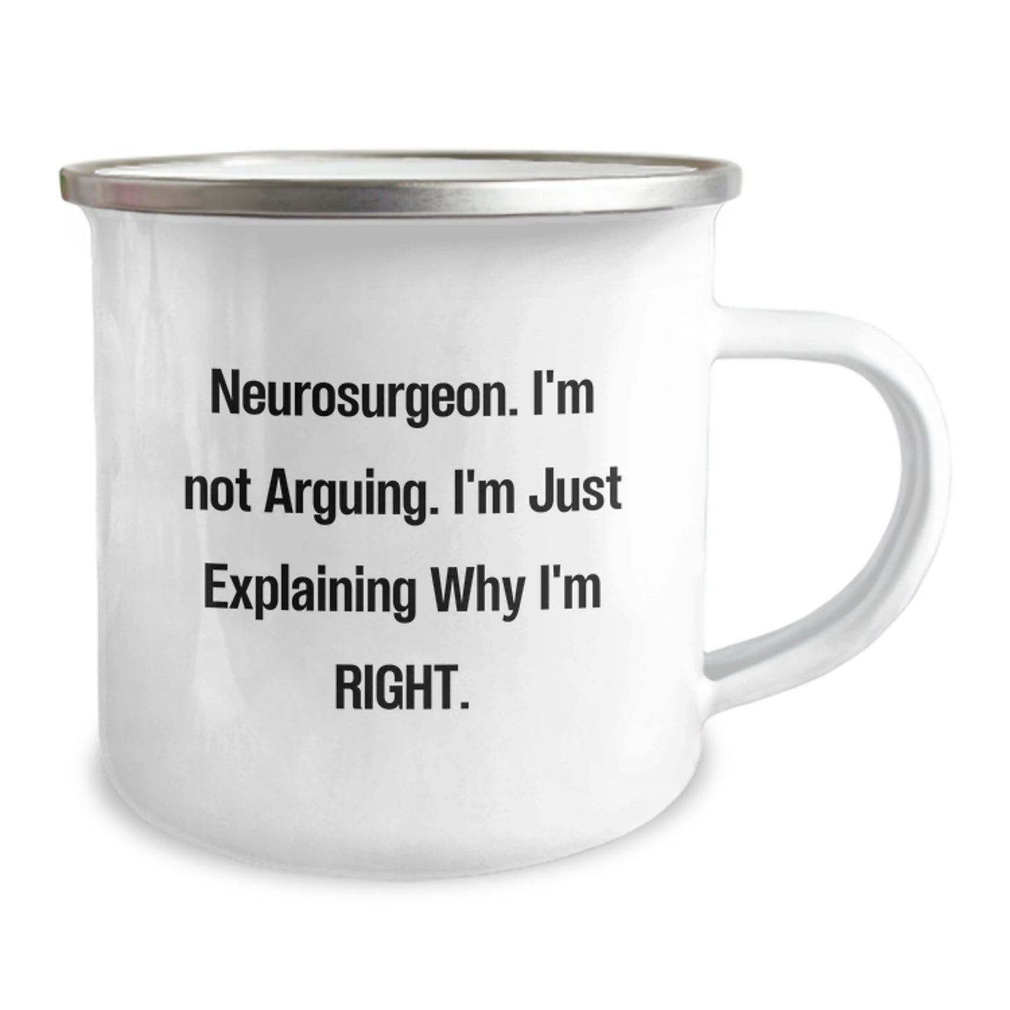 Funny Neurosurgeon Gifts from Friends for Christmas Unique Gifts Ideas - Camping Mug - Image 2