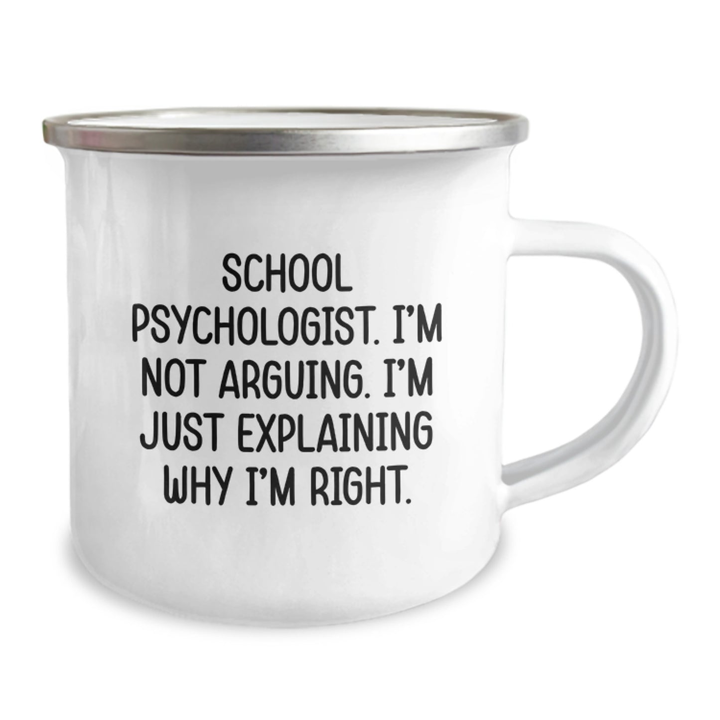 Funny Sarcastic School Psychologist Gifts for Men - Camping Mug, Perfect for Christmas Unique Gifts from Friends or Coworkers - Image 2