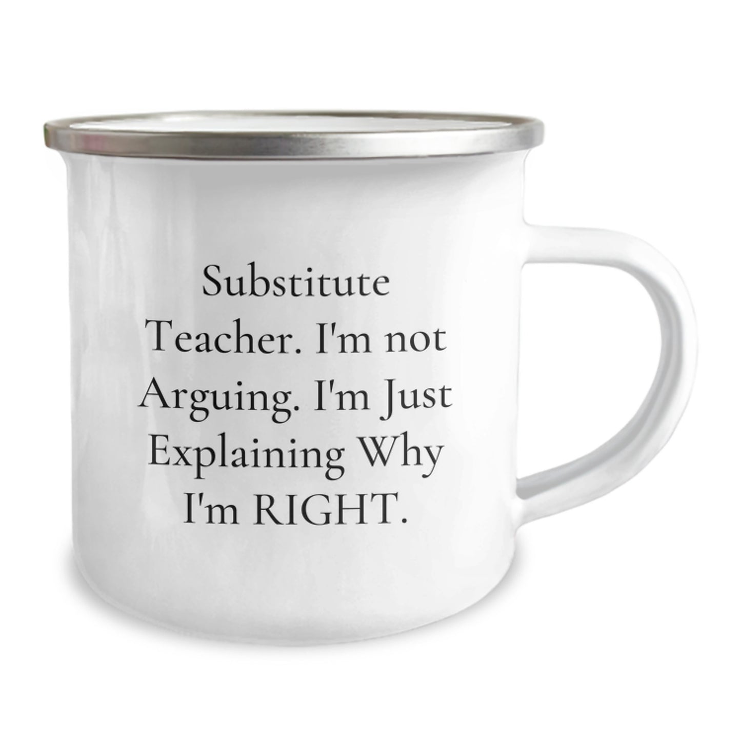 Funny Substitute Teacher Gifts from Coworkers, Inspirational Camping Mug for Substitute Teacher, Christmas Unique Gifts - Image 2