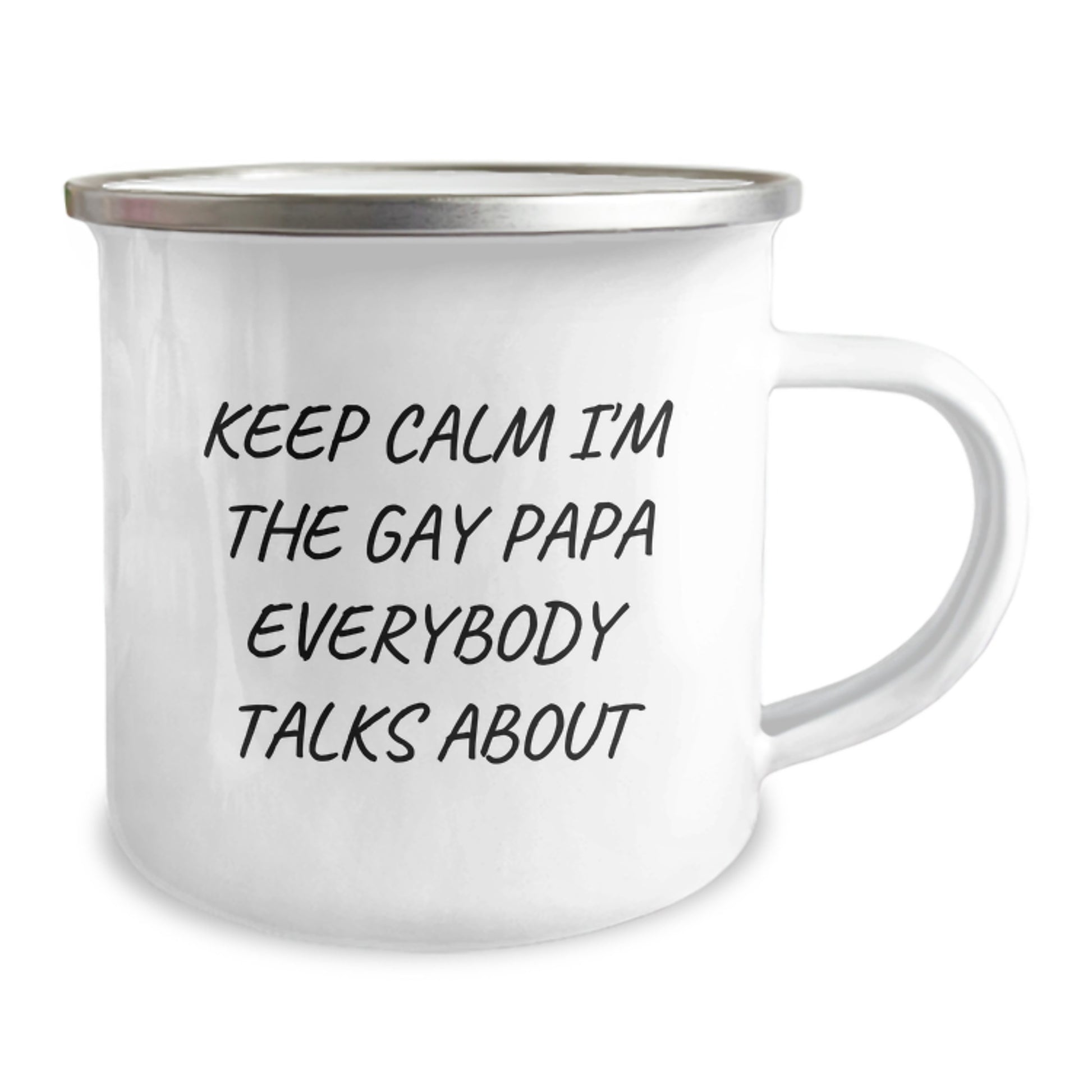 Funny Papa Gifts for Christmas - Keep Calm I'm The Gay Papa Mug, Camping Mug for Papa from Family, Friends, Men, Women, Christmas Unique Gifts - Image 2