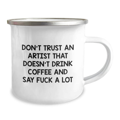 Funny Artist Gifts for Men - Camping Mug - Christmas Unique Presents from Friends - Image 2