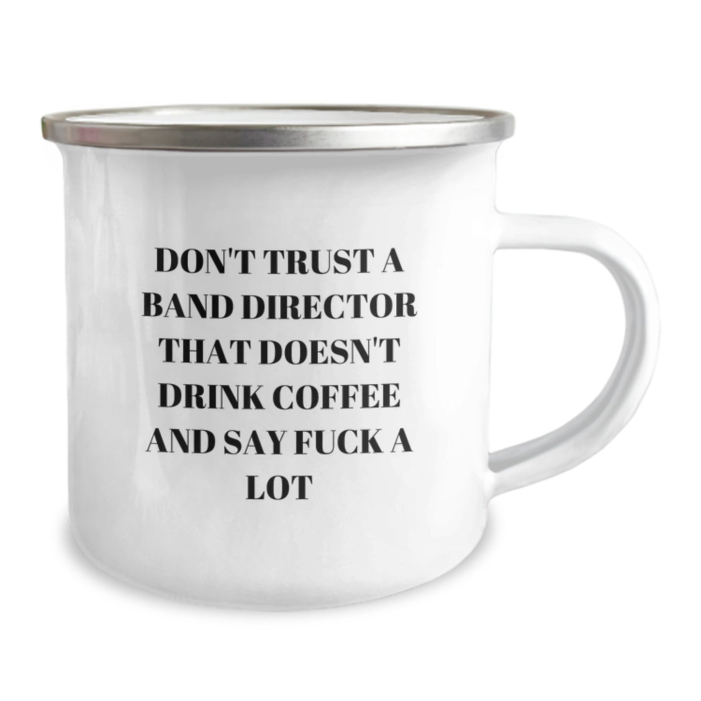 Funny Band Director Gifts from Men, Christmas Unique Gifts for Friends, Camping Mug, Coffee Lovers, 'Don't Trust A Band Director...' - Image 2