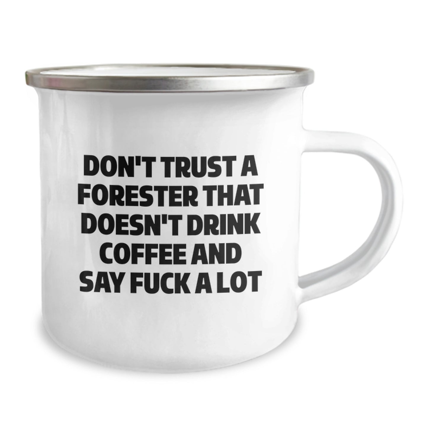 Funny Forester Gifts from Friends - Don't Trust A Forester That Doesn't Drink Coffee And Say F--k A Lot Christmas Unique Gifts for Forester Men - Image 2