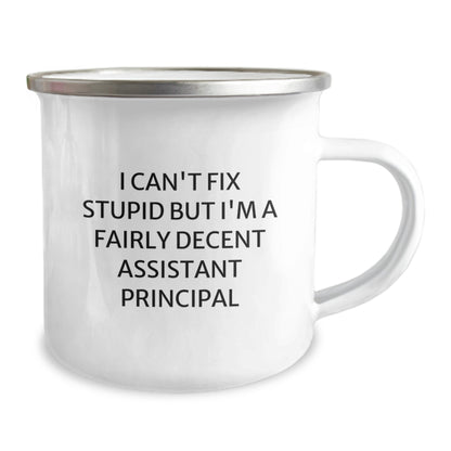 Funny Assistant Principal Gifts for Men - I'm A Fairly Decent Birthday Unique Presents from Family and Friends - Camping Mug for Assistant Principals - Image 2